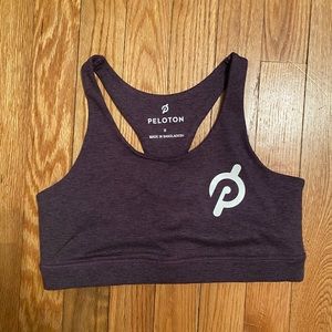 Peloton purple sports bra small